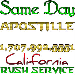 San Jose Apostille, Apostilla en California, same day service, rush, Spanish Translation, Notary, certification, authentication, birth certificates, marriage, death, divorce, diplomas, corporation documents. Sergio Musetti Tel 1-707-992-5551