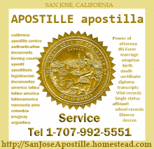 San Jose Apostille service, servicio de apostilla de San Jose, California legalization of documents, apostille service, traduccion ingles espanol, legalizamos documentos, apostillamos, Sergio Musetti.