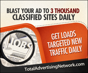 Advertise to 3000 +  classifieds sites daily